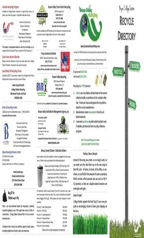 college station recycling program.